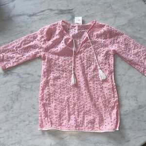 Snapperrock sir 1-2 years Pink Eyelet Tunic with Tassels